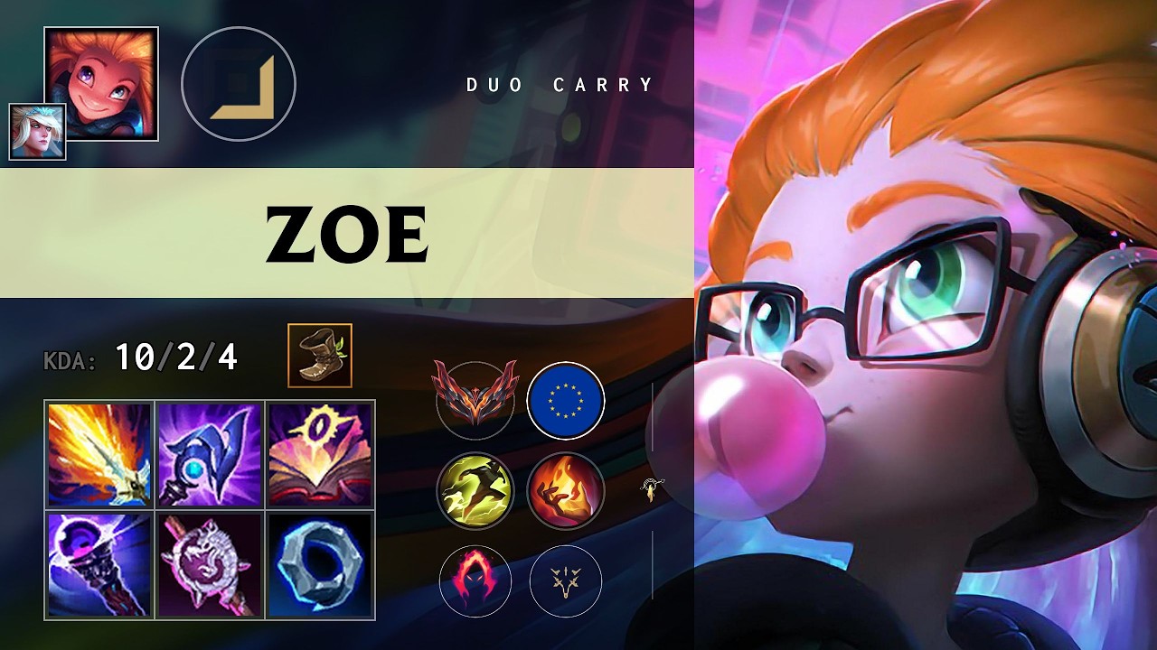 Zoe Carry vs Senna - EUNE Grandmaster Patch 26.13