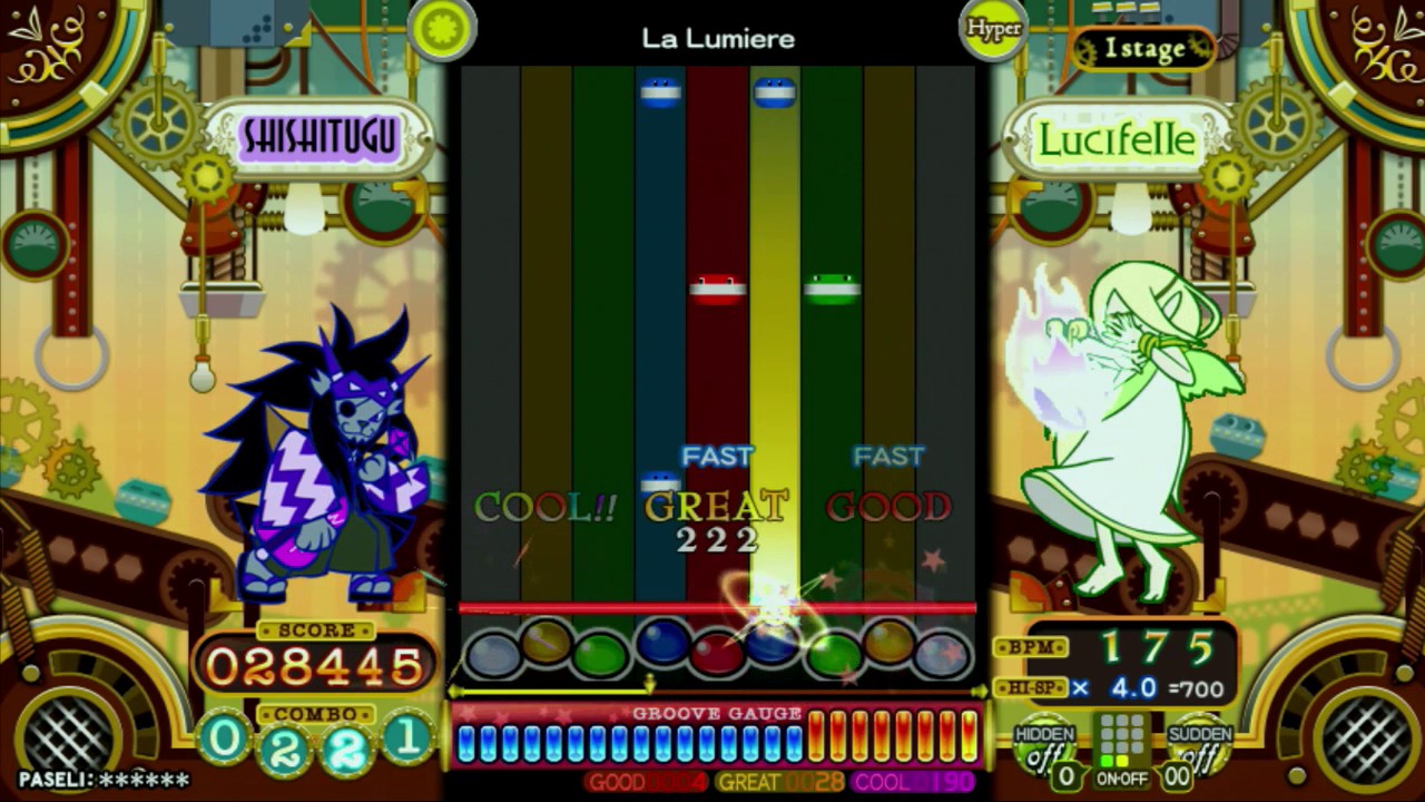 pop'n music うさぎと猫と少年の夢 プレイ動画 La Lumiere(H)