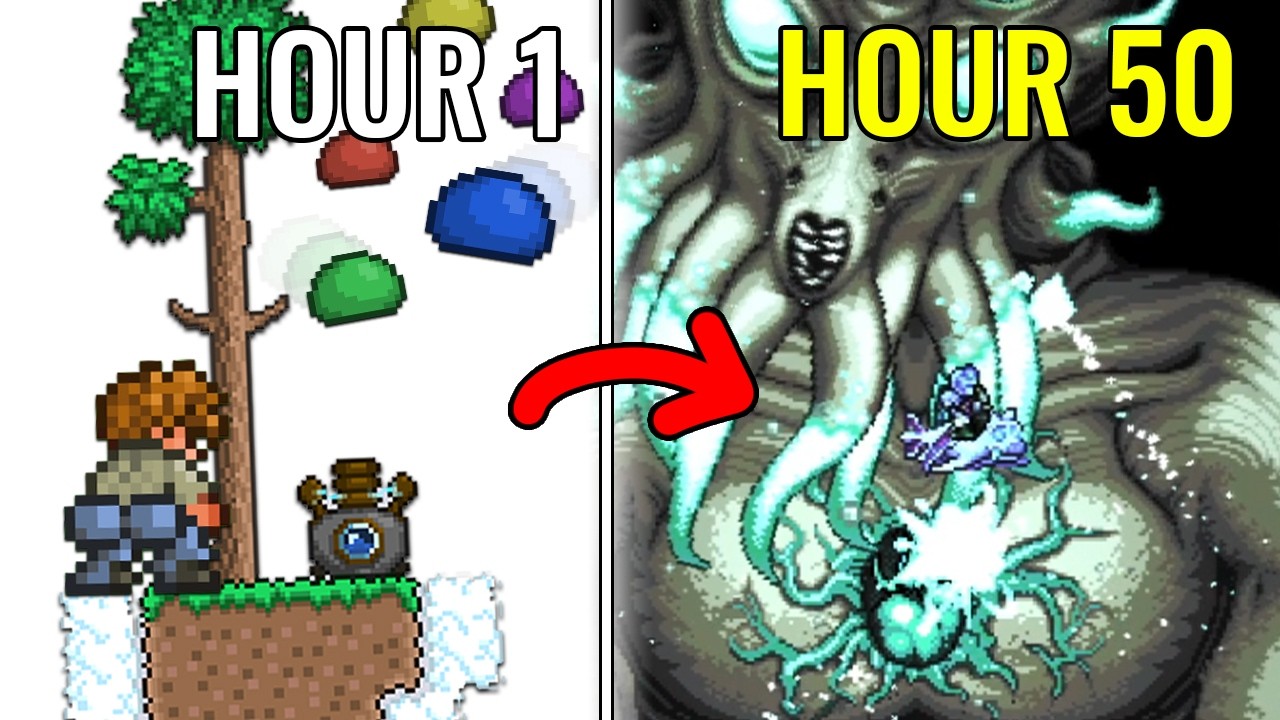 Terraria NEW Skyblock in a Nutshell.