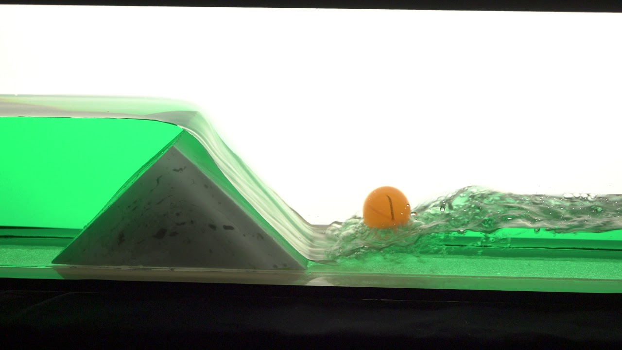 Subcritical to supercritical flow with hydraulic jump