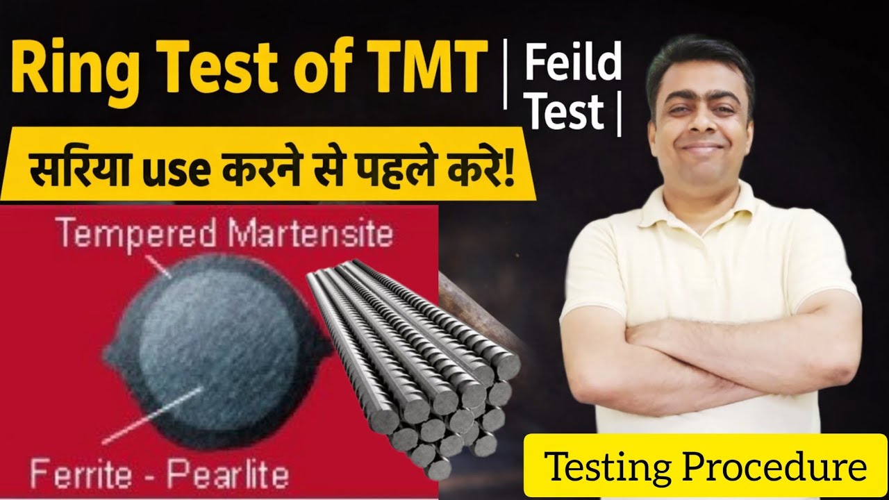 Ring Test of TMT Bar! Step by Step!@MyLearningMyExperience #civilengineering #fieldtest #civil