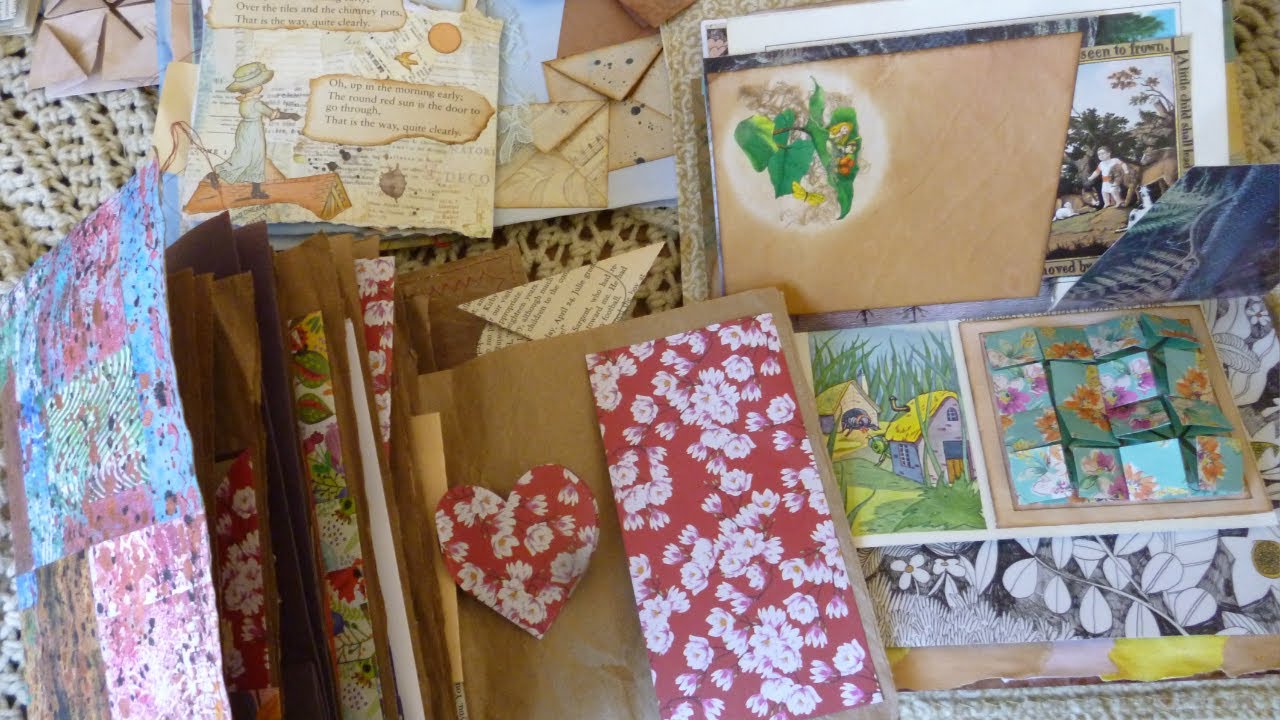 Junk Journal #ideabook  Lots of Origami! v2 Holds & Folds #junkjournalflipthrough #junkjournalideas