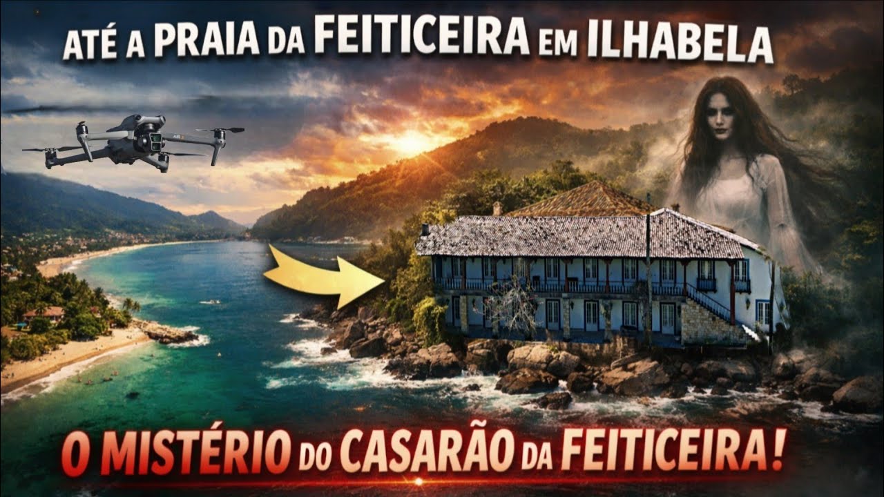 Voei de Drone Até o Casarão da Feiticeira 😱 | A Lenda de Ilhabela!