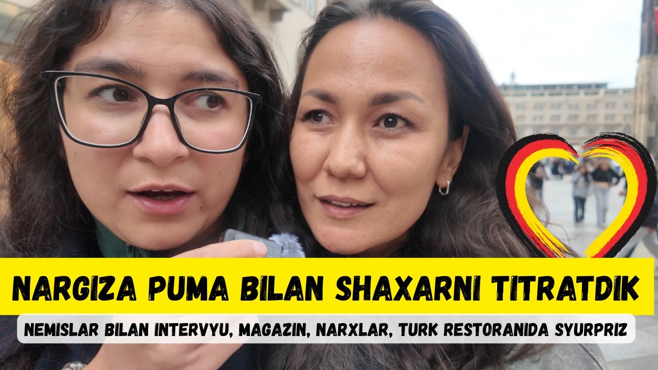 NARGIZA PUMA BILAN SHAXARNI TITRATDIK! Vegan nemis yigit, magazinlar va turk restoranida SYURPRIZ