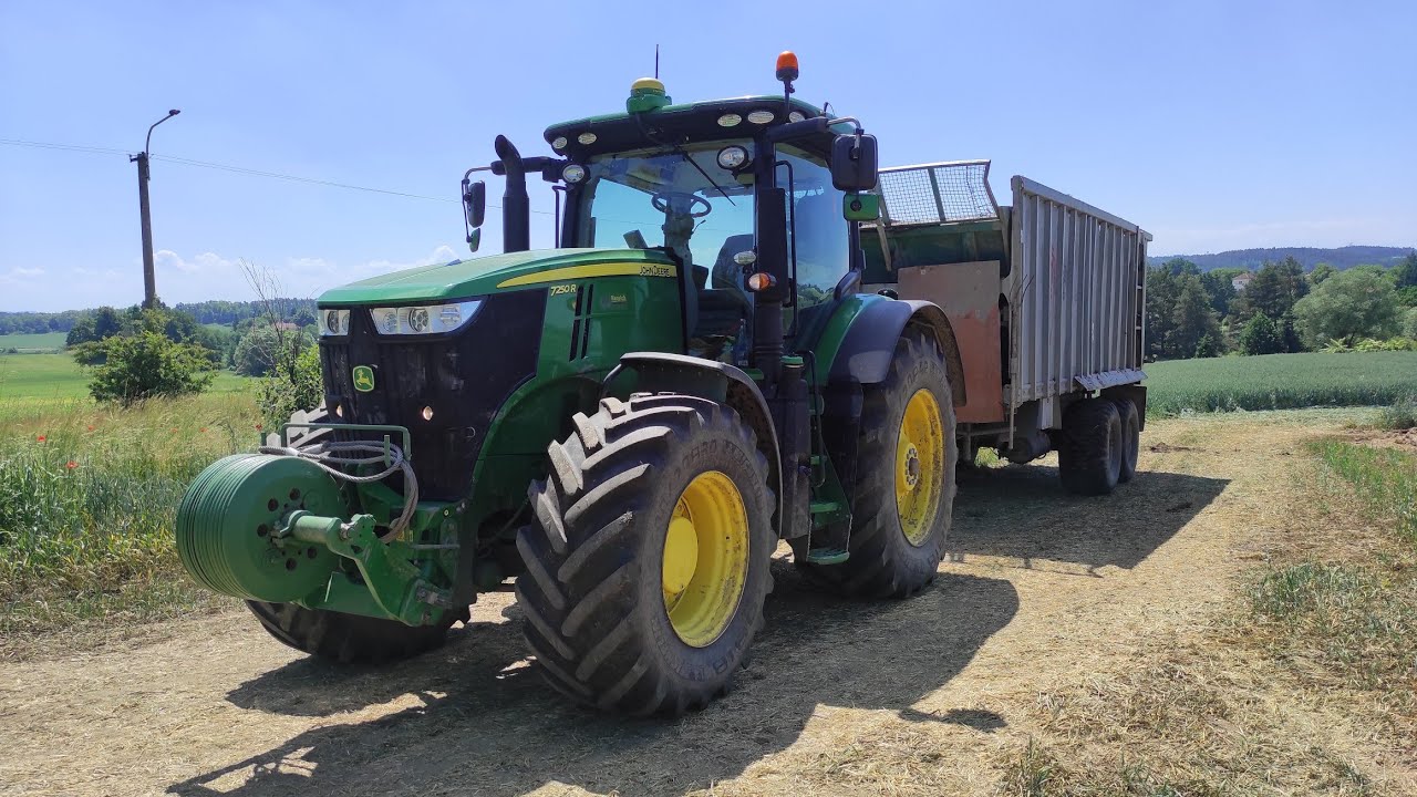 AgroVlog #19 - Odvoz hnoje, John Deere 7250R-Fliegel ASW 268