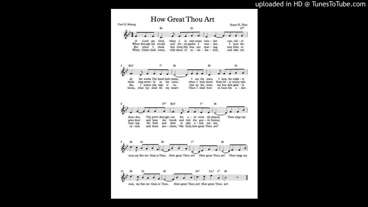 HOW GREAT THOU ART  NELSON ARION MALE VOICE CHOIR WITH STUART BURROWS