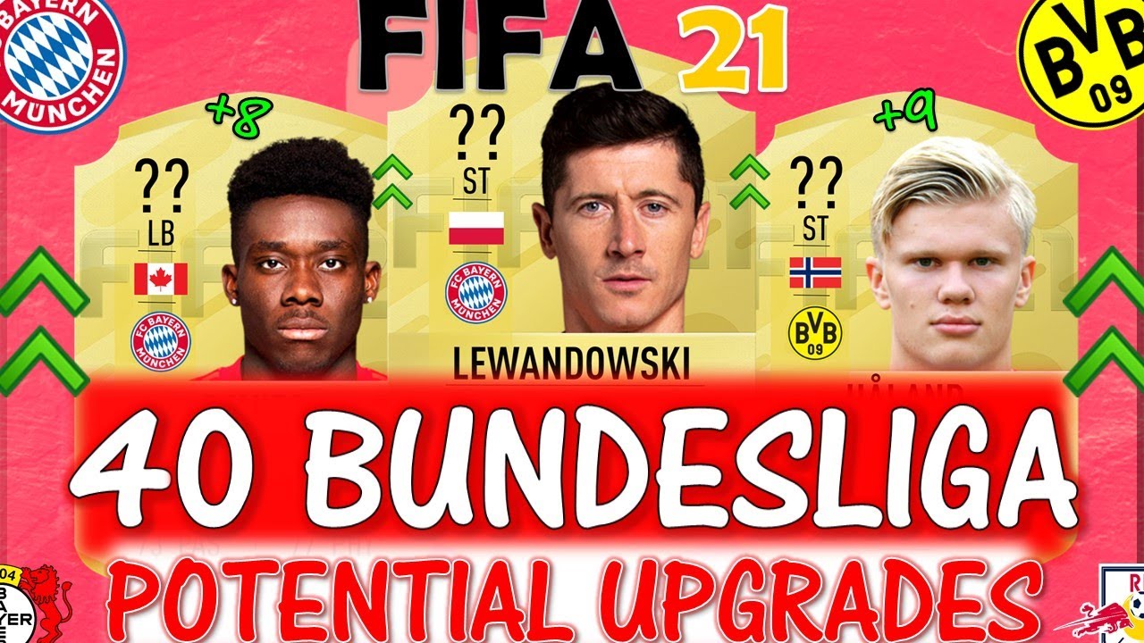 FIFA 21 | 40 BUNDESLIGA UPGRADES PREDICTIONS!! FT. LEWANDOWSKI, HALAND, DAVIES ETC(FIFA 21 UPGRADES)