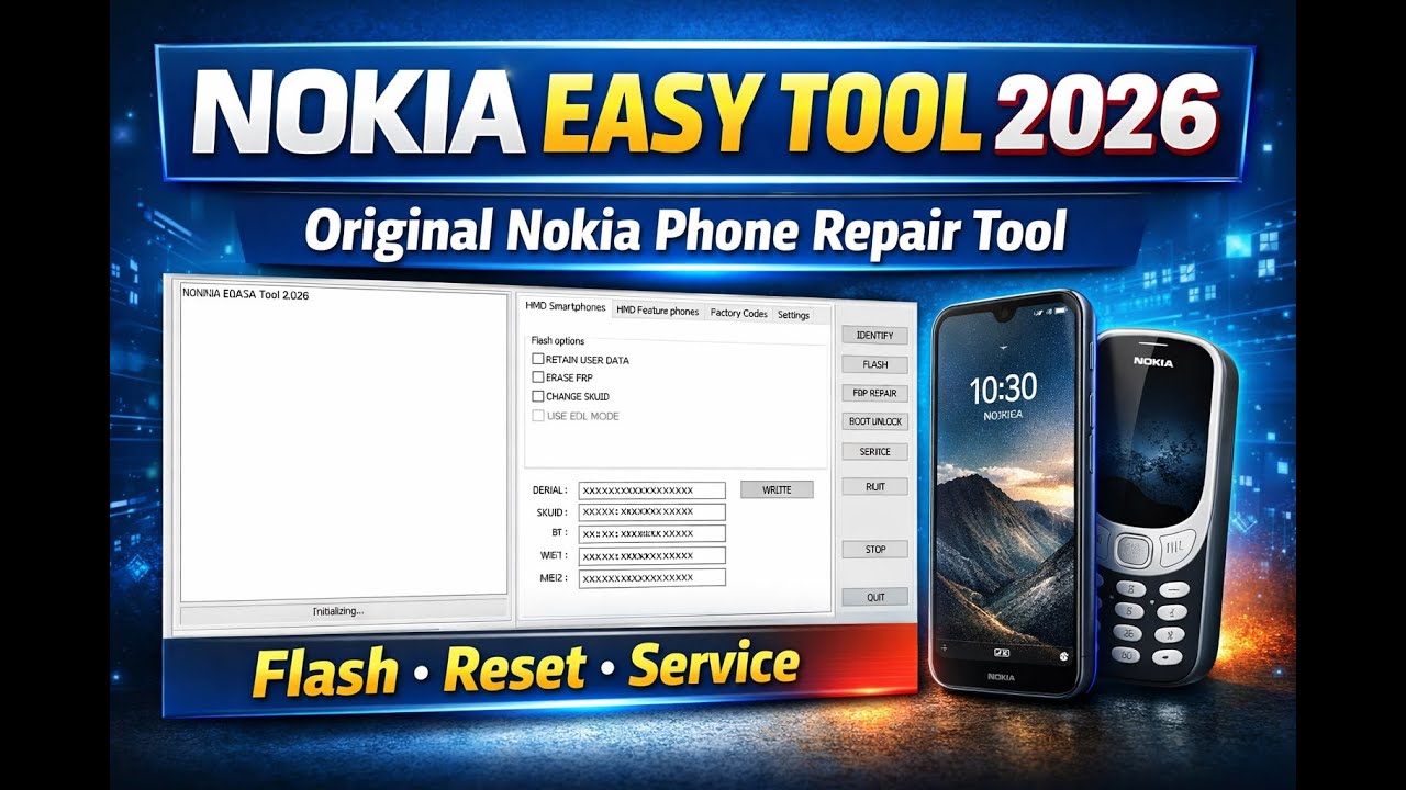 Nokia Easy Box Tool 2026 | Nokia All Models Flash, FRP, Factory Reset Free Tool