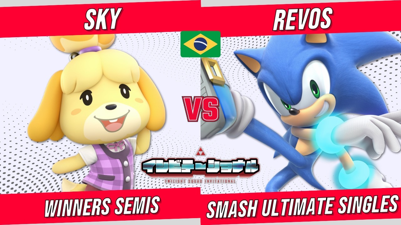 TWILIGHT INVITATIONAL TOP 8 - Sky (Isabelle, Olimar) vs. RevoS (Sonic) - SSBU BRASIL Smash Ultimate