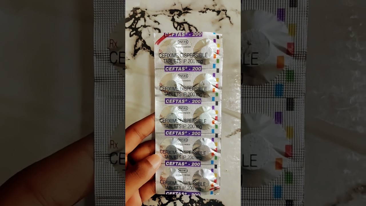 Ceftas-200 Tablet#Cefixime Dispersible Tablet IP 200 Mg#medicine with swaraj