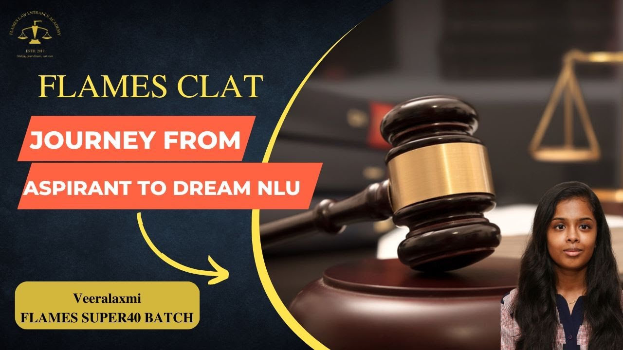 STUDENTS JOURNEY | FLAMES | BATCH 2023 | VEERALAKSHMI | AILET |CLAT | #shorts #clat2024 #flamesclat