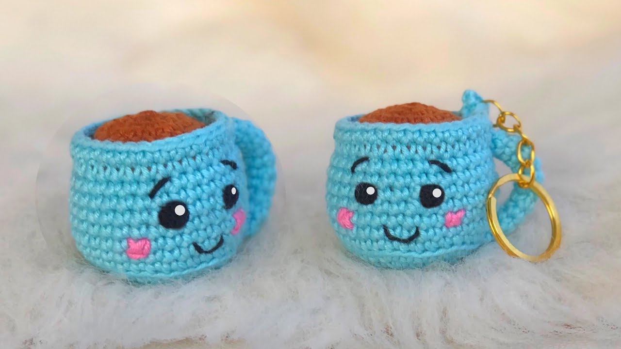 AMIGURUMI | Mutlu Bardak Anahtarlık  (ENG SUBTITLES ON subtítulos ESPAÑOL)