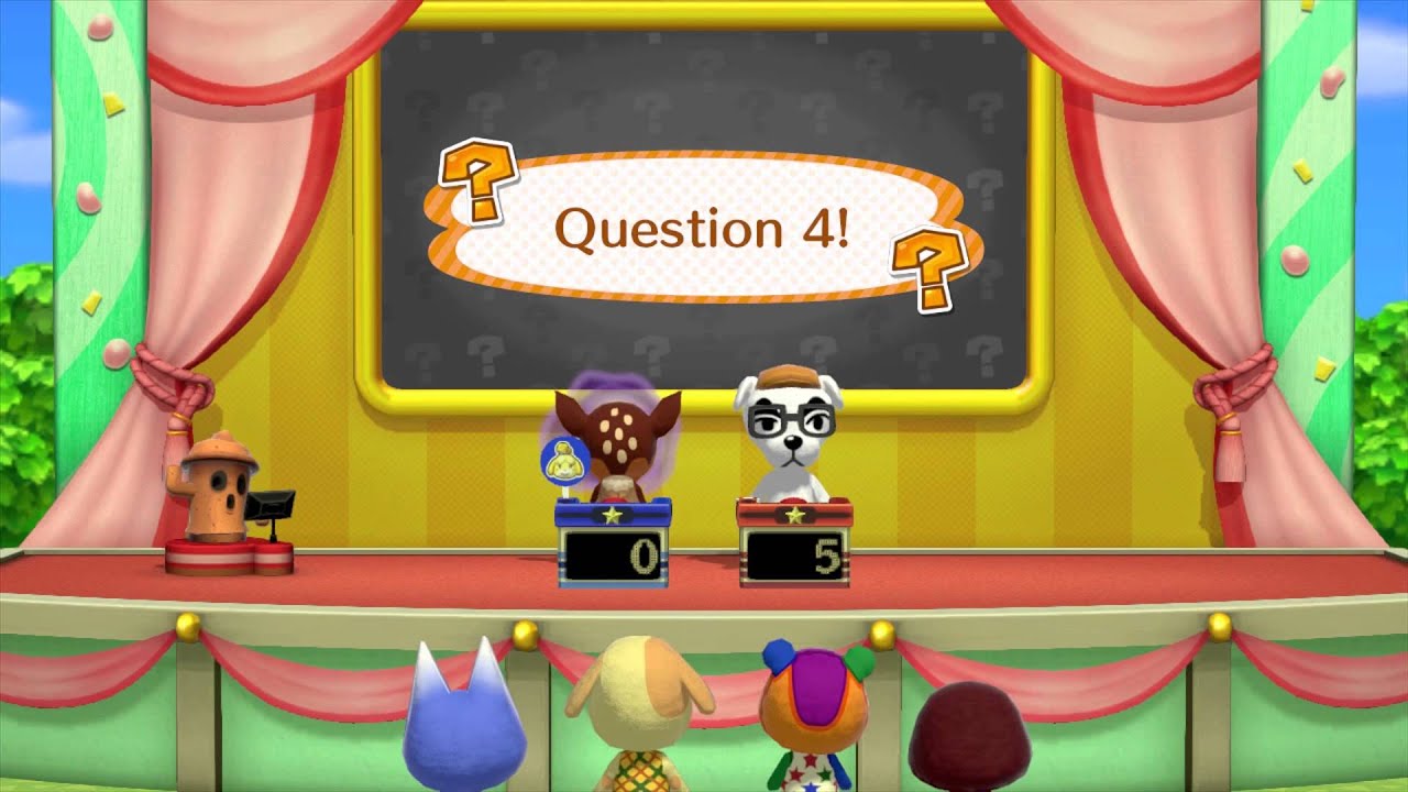 Animal Crossing: Amiibo Festival Quiz Show direct feed gampleay