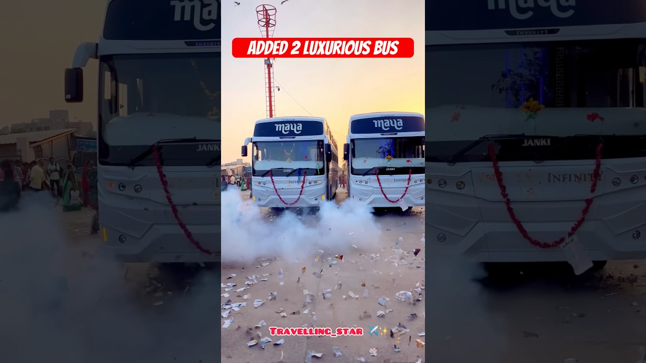 Congratulation Maya Travels ✨&hearts;️ ll Added 2 New BS6 Sleeper Luxurious Bus #luxury #Luxurybus #bs6 #4k