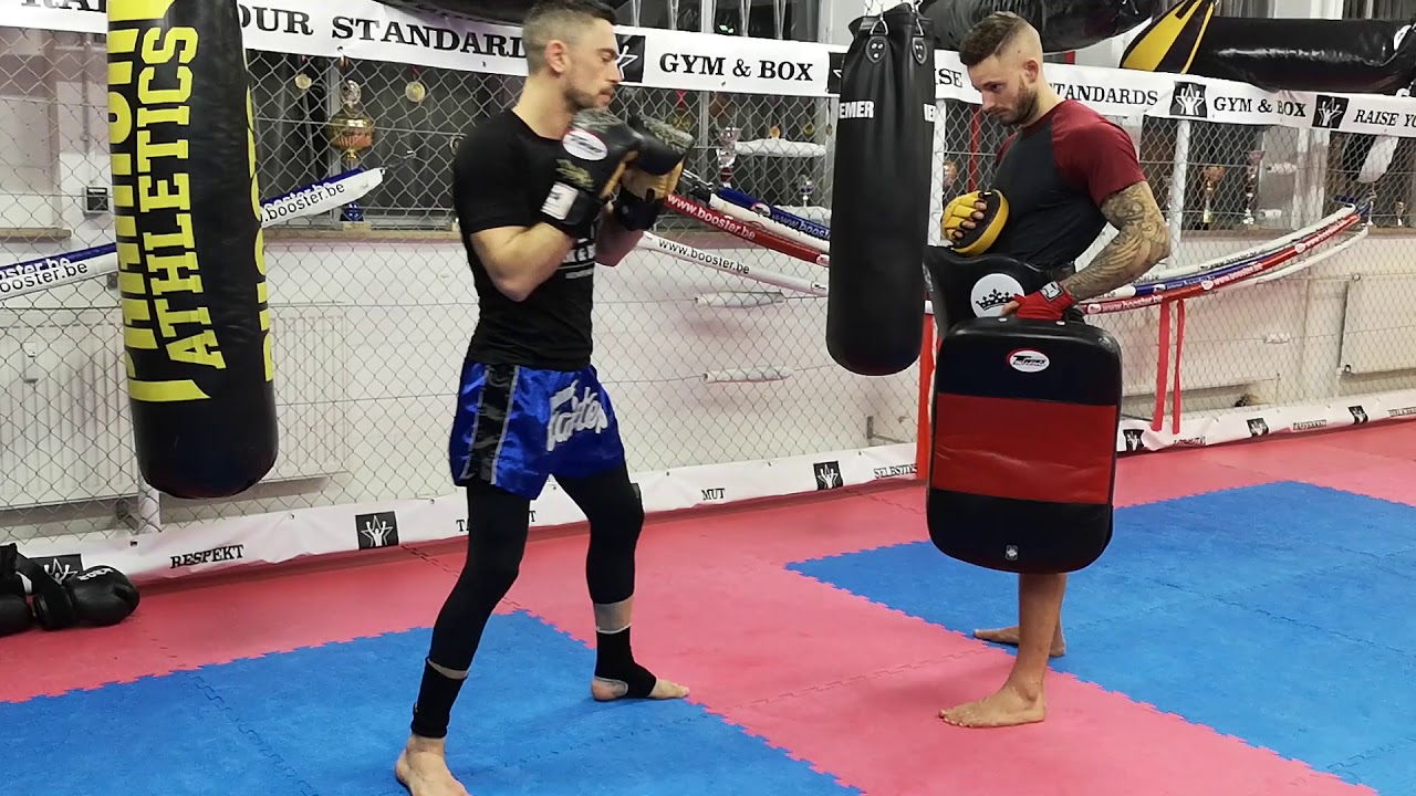 Lowkick K.O. Technik für Kickboxen und K1 mit Aufbau Kombination. Kickboxen in Aschaffenburg