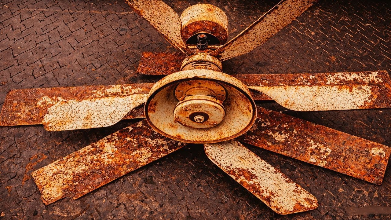 Restoration old abandoned severely damaged Ceiling Fan From a Scrap yard – Shocking Results