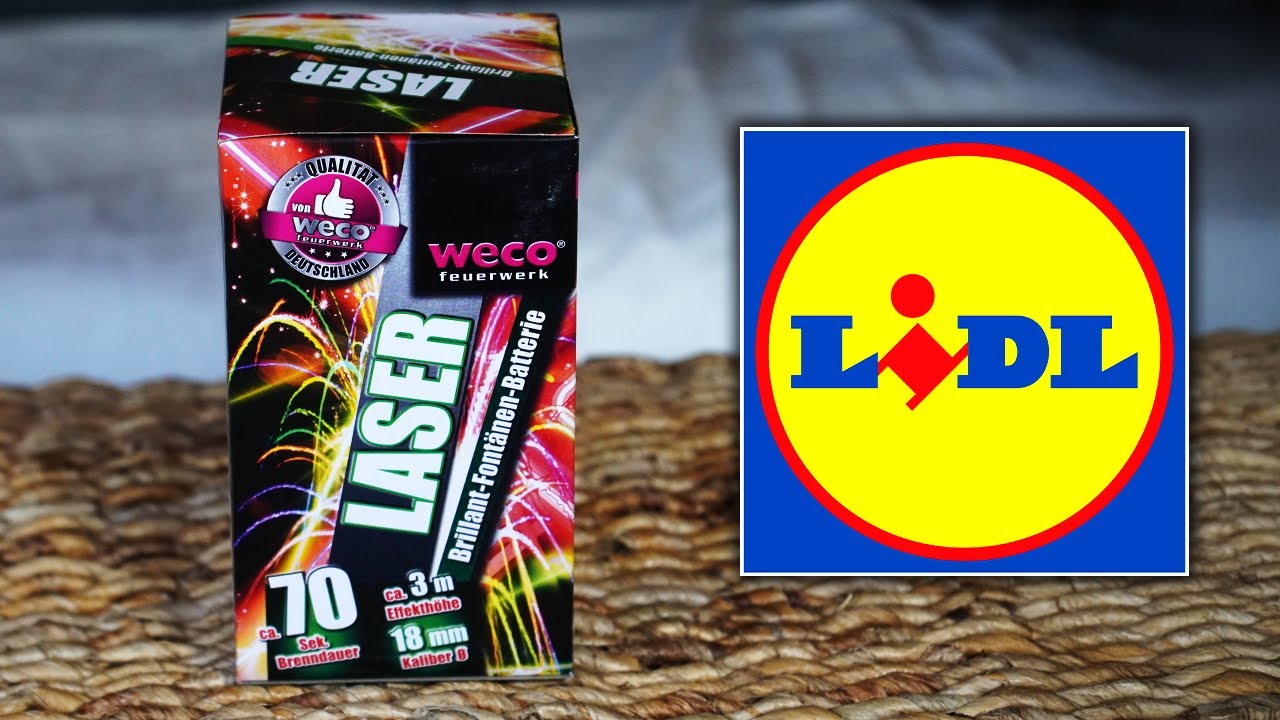Laser von Lidl🔥| Weco Feuerwerk Font&auml;ne Silvester 2025/2026