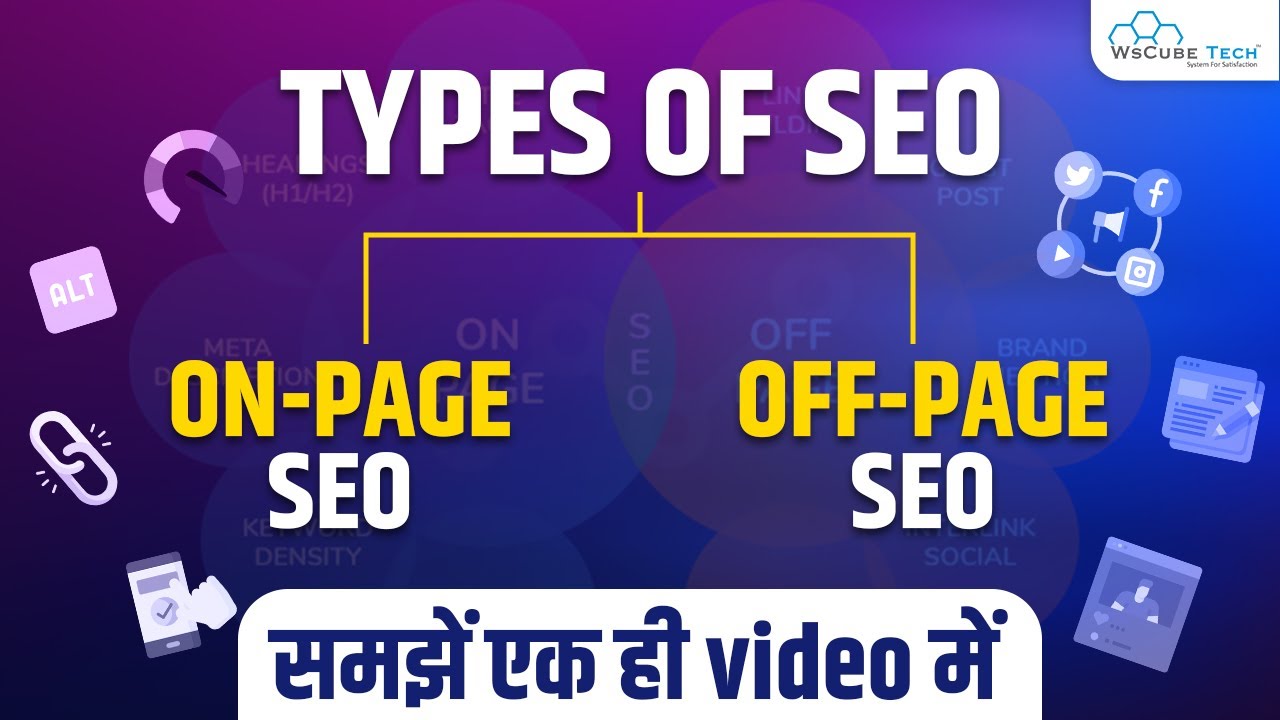 On-Page vs. Off-Page SEO: What&rsquo;s the Difference? - Types of SEO