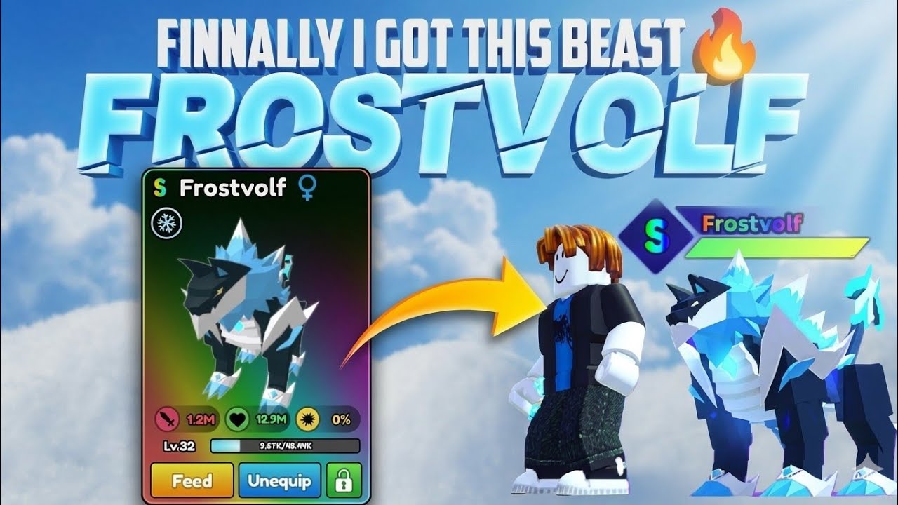 Finnally i got new beast 🔥 Frostvolf - Catch a monster 