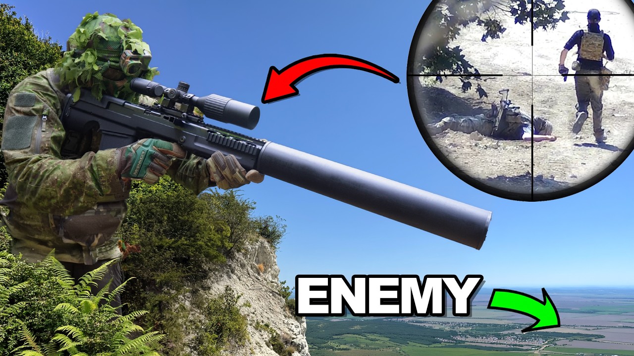 I Climbed A Cliff For Extreme Range Airsoft Sniping