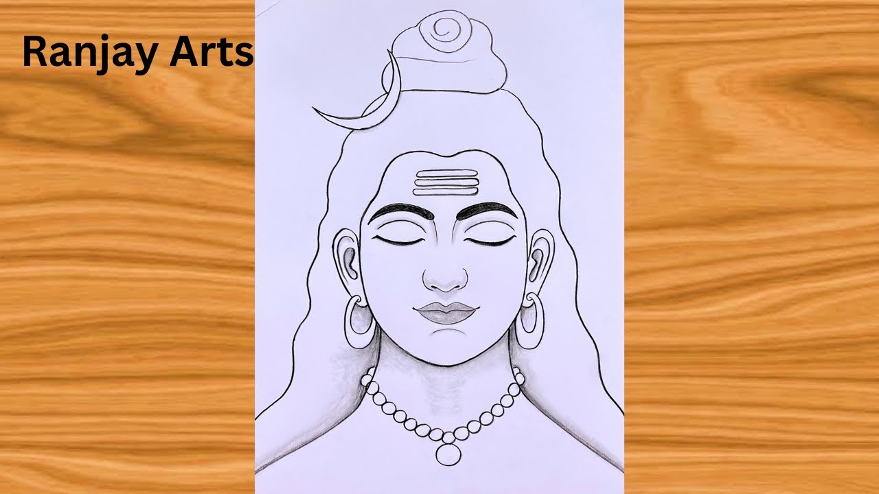 🔥 Realistic Mahadev Pencil Sketch Step by Step for Beginners | How to Draw Lord Shiva Easy! 🕉️