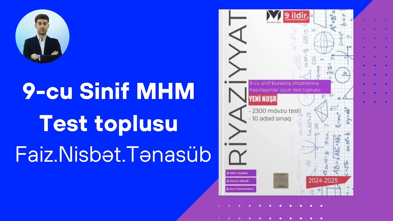 MHM 9-cu Sinif Buraxılış Faiz.Nisbət.Tənasüb.Əlaqə:0515521577 #buraxılışimtahanı #9sinif#riyaziyyat