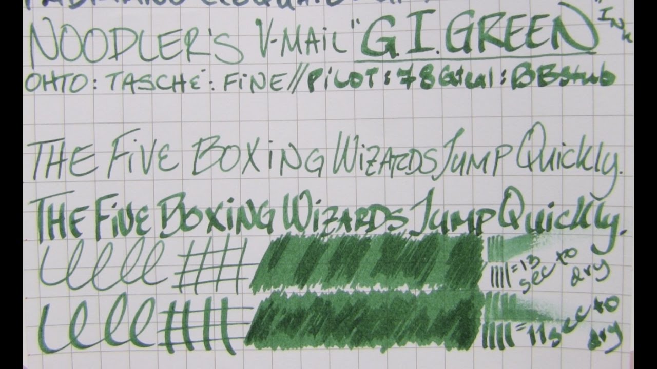 Ink Review: Noodler's V-Mail 