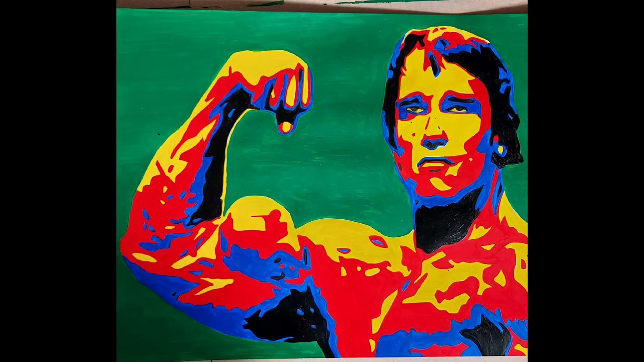 WATCH ME PAINT - Arnold Schwarzenegger - SPEED PAINT - POP ART