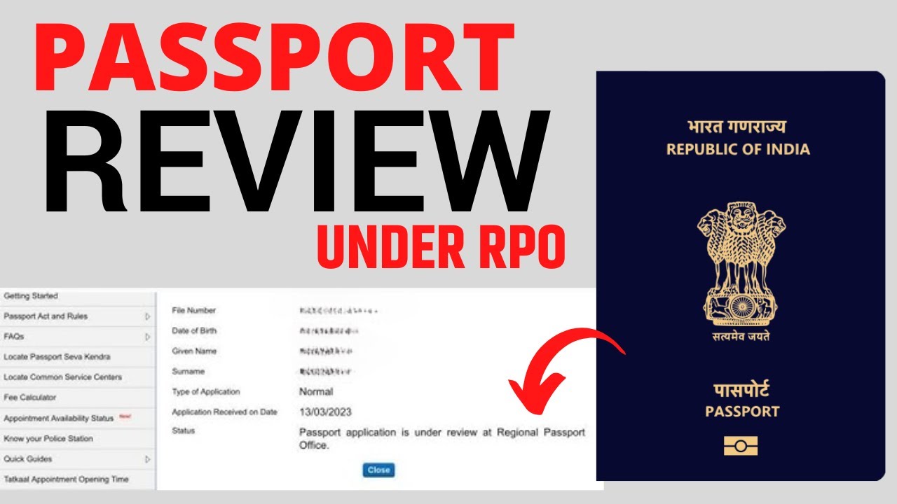 passport application is under review at regional passport office 2025