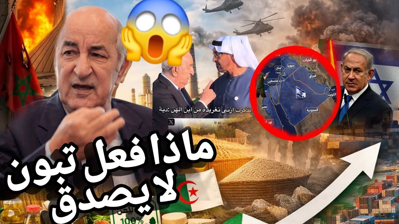 تبون يقلب الشرق الاوسط  لماذ يحدث الان غلق عالمي اهم مضيق في العالم ترونت في الزريبة رسميا مرمدهم