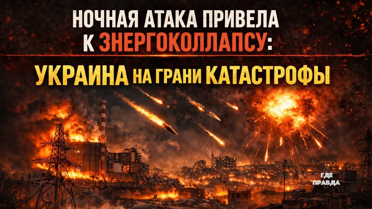 Ночная атака привела к энергоколлапсу: Украина на грани катастрофы