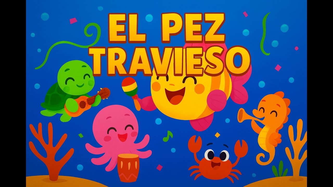 Baila con el Pez Travieso 🐟 Canción para Niños Pequeños