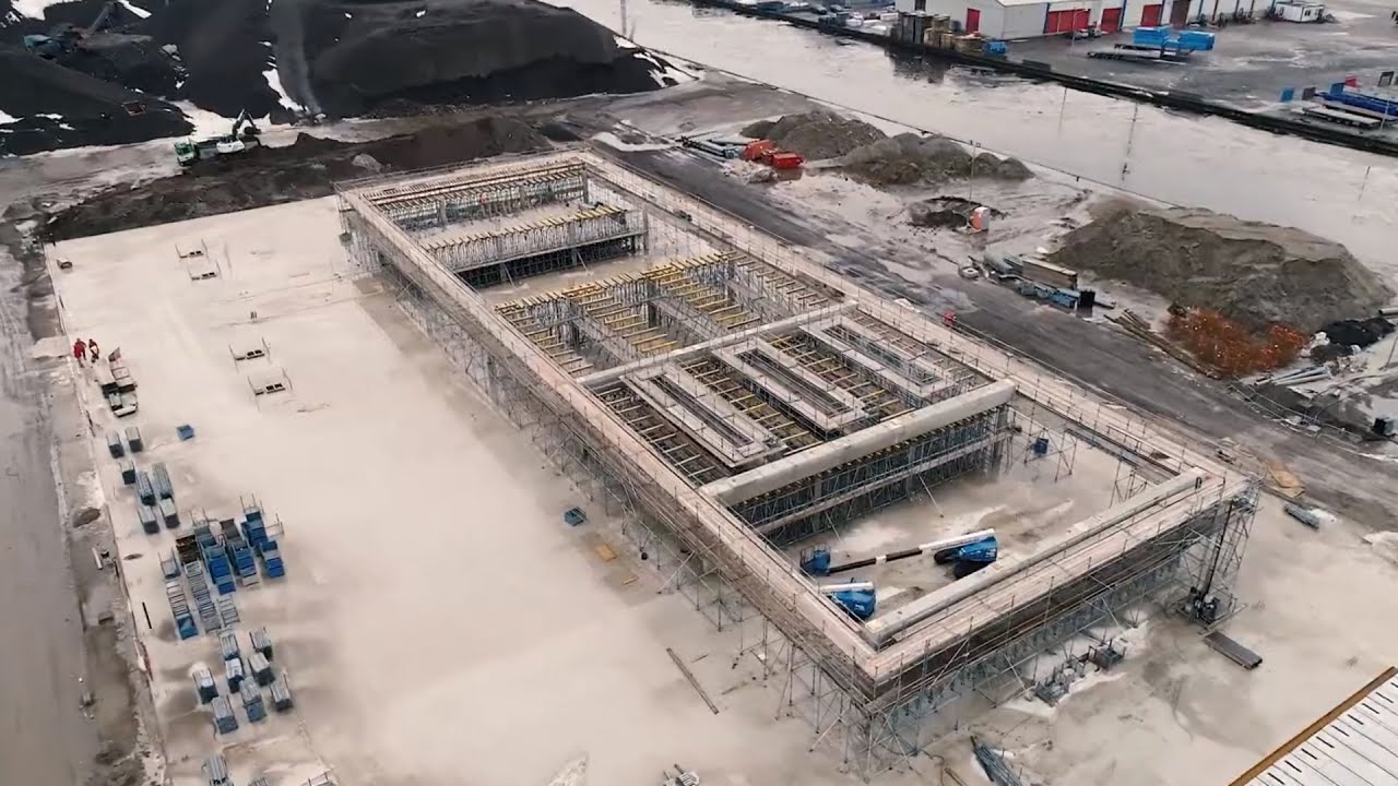 Een timelapse van onze fabriek in aanbouw