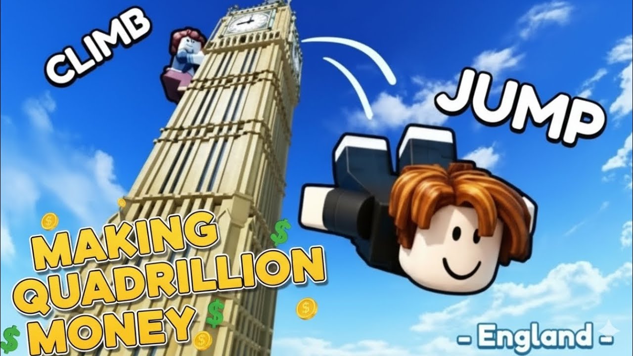 Making Quadrillions in roblox climb and jump