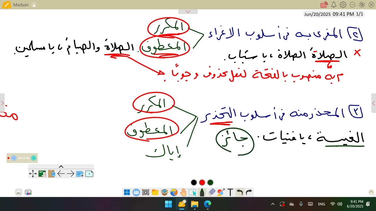خلاصة النحو _ التعبير المقالي _ الثانوية العامة
