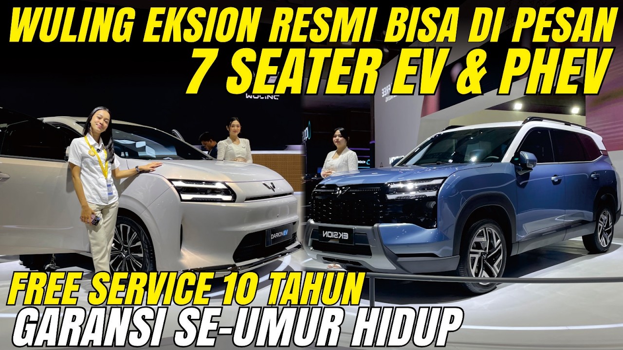 WULING EKSION EV & PHEV RESMI BISA DIPESAN! FREE SERVICE 10 TAHUN & GARANSI SEUMUR HIDUP DARION EV