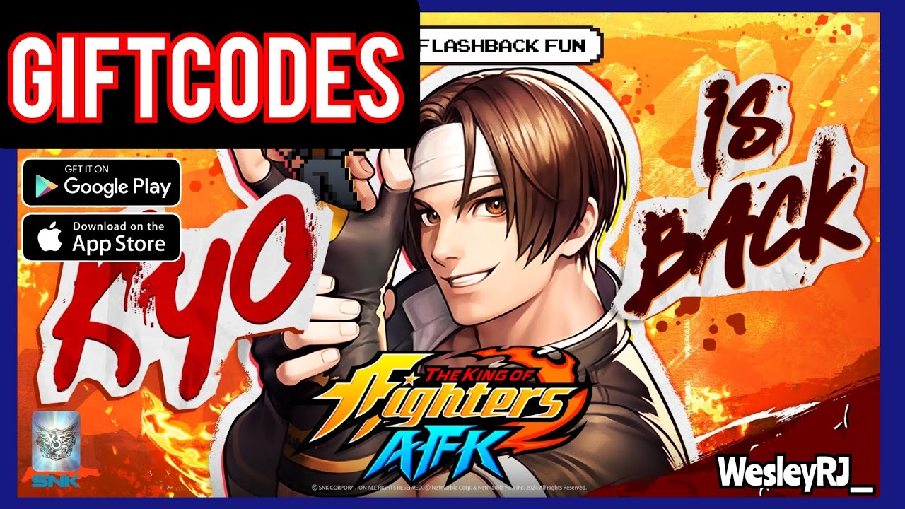 THE KING OF FIGHTERS AFK | CÓDIGOS de RESGATE (GIFTCODES, REDEEM) RECOMPENSAS - IDLE RPG