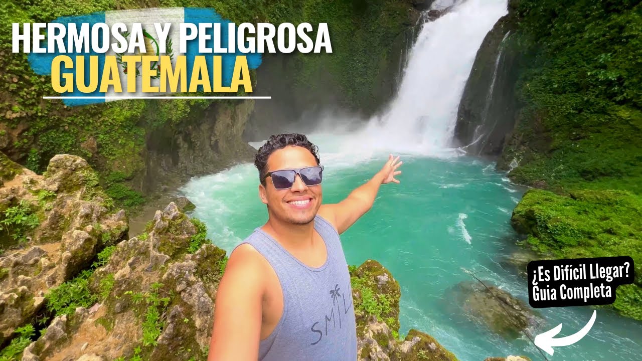 Peligrosa 😱Pero Hermosa 🇬🇹Cascada Sachichaj En Coban Guatemala