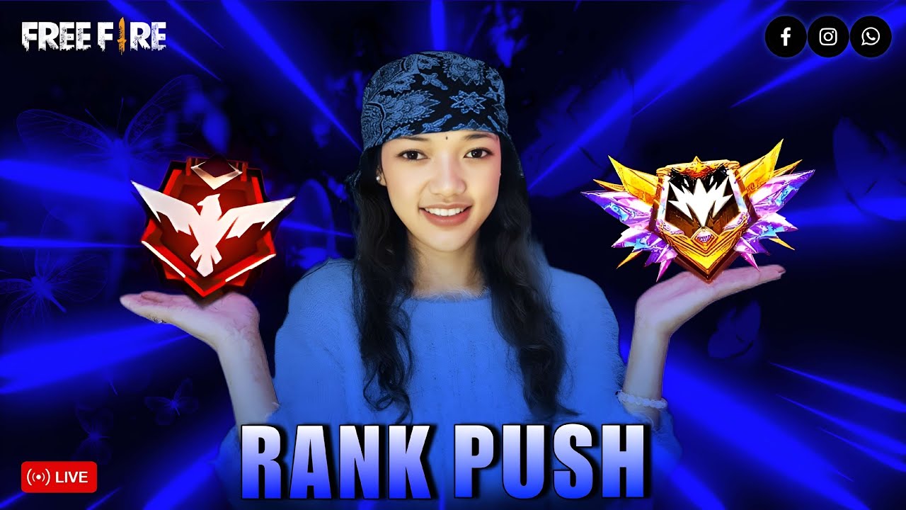 🔴RANK PUSH ON LIVE WITH SUBS💫 || Asuka Gamer 🫅💖| #freefirelive  #shortfeed  #fflive