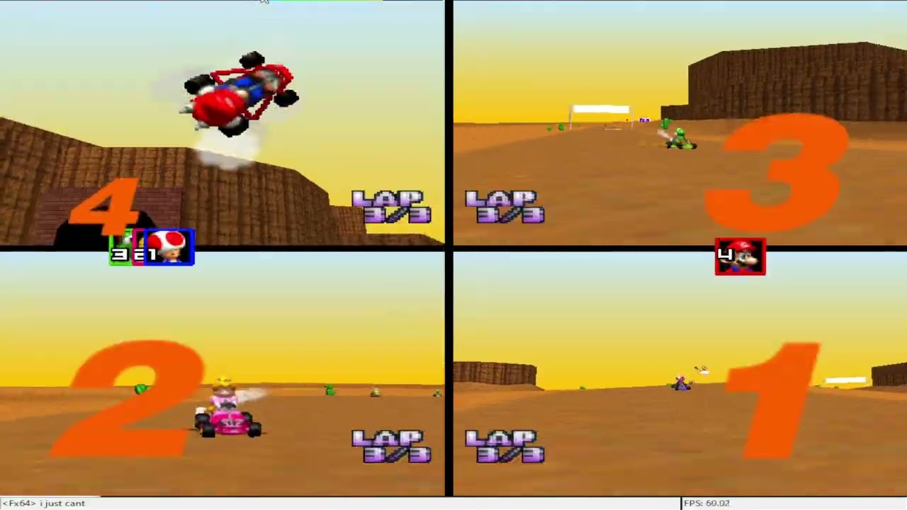 Mario kart 64 - 4VS VA - Match 80