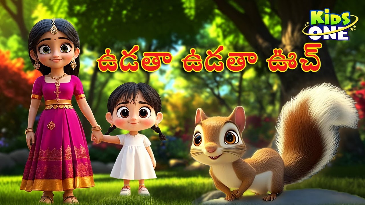 Udatha Udatha Uch Telugu Rhymes for Children | ఉడాత ఉడాత ఉచ్ Fun and Catchy Telugu Rhymes | KidsOne