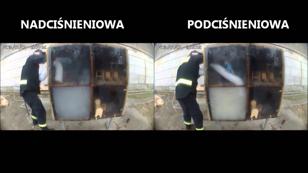 Pożary wewnętrzne -  kontrola przepływów gazów pożarowych - cz. 2