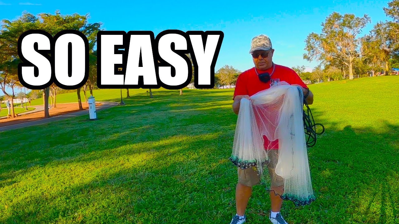 You Won't Believe How Easy This Is (Simple Way To Throw An 8 Foot Cast Net)