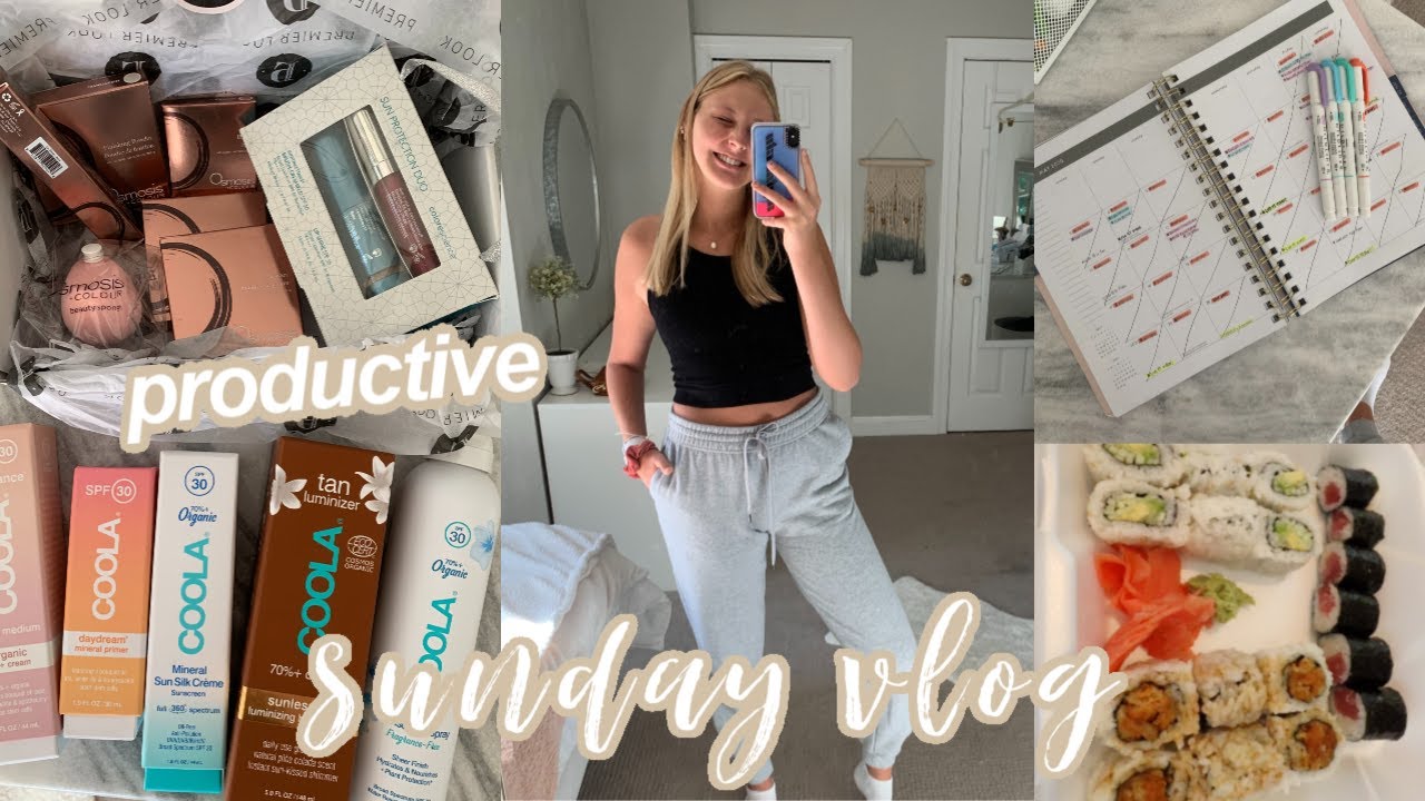 PRODUCTIVE SUNDAY VLOG: working out, unboxing haul & cleaning