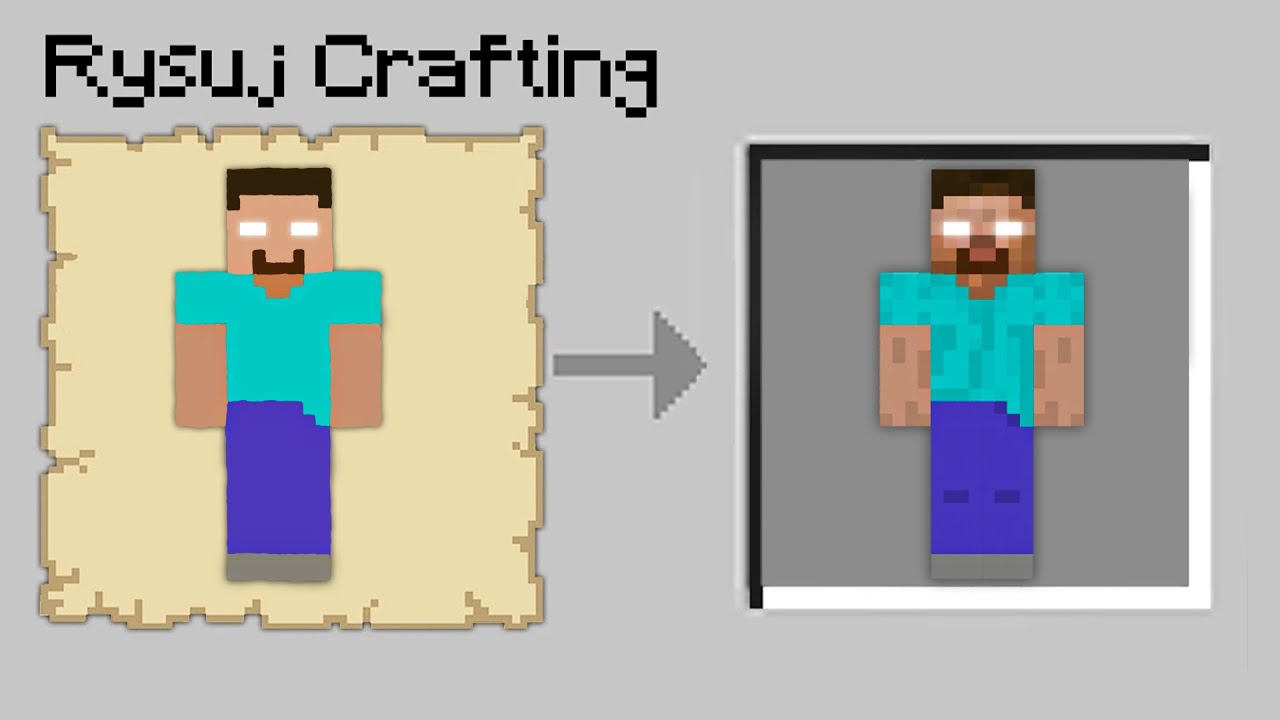 Minecraft, ale DOSTAJESZ POSTACIE KTÓRE NARYSUJESZ!