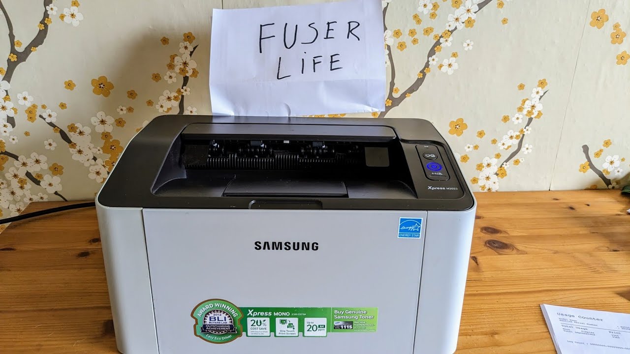 Check FUSER & Roller Life Health Samsung Printer M2020 M2021 M2022 M2022W M2024 M2024w M2026 M2026w