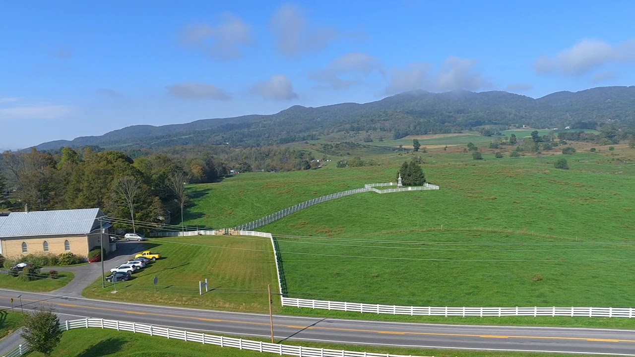Drone video of Union, West Virginia.  Sunday, 10/7/18