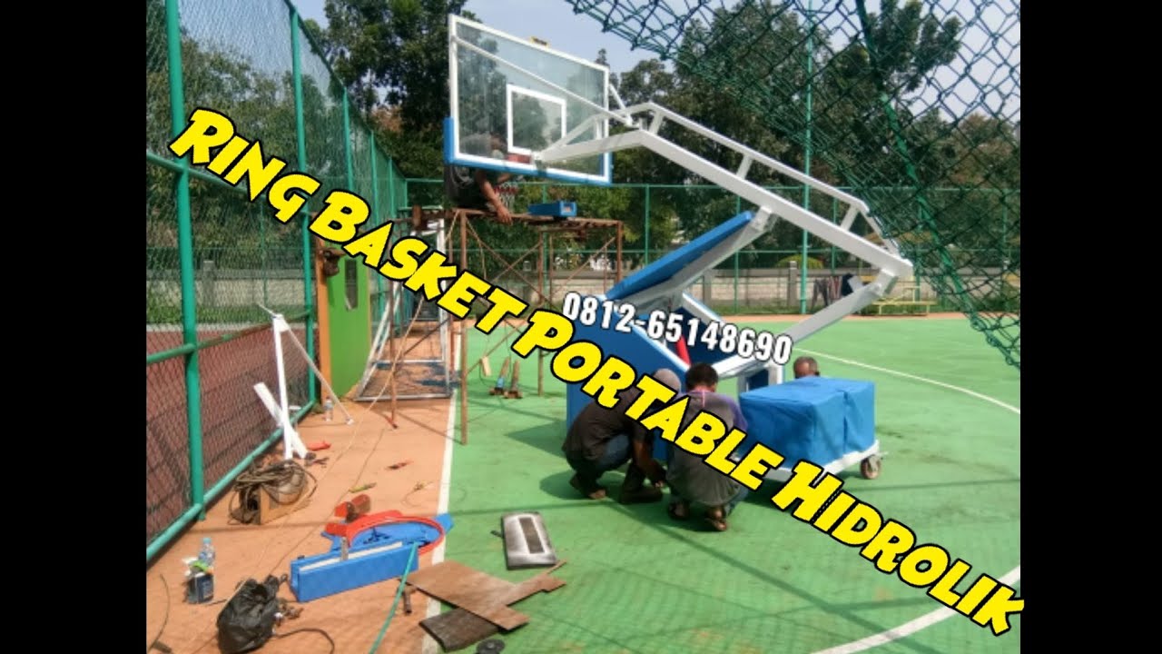 Tiang Basket Portable Hidrolik Terbaru | Ring Basket Portable