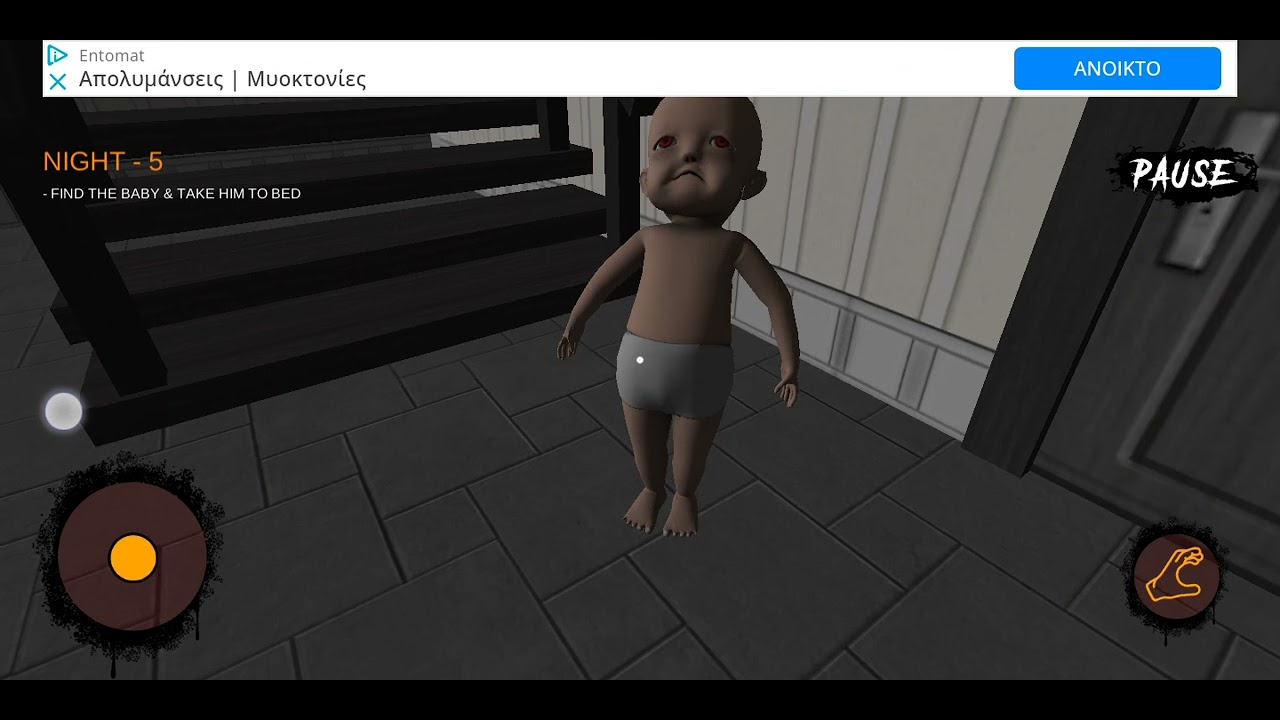 scary baby in horror house night 5