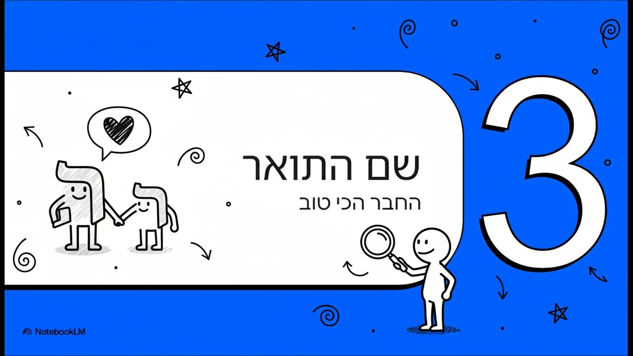 1. שם עצם, שם פעולה ושם תואר